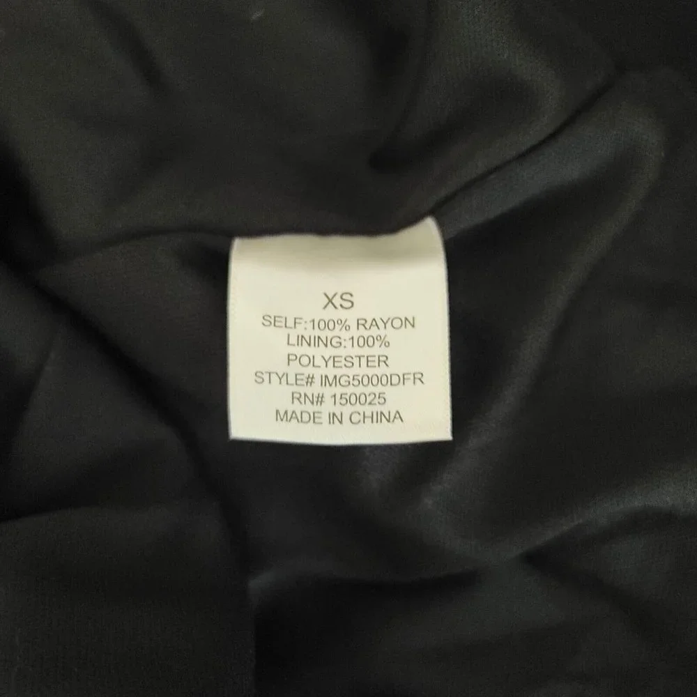 Blue Rain Womens Size XS Swiss Dot Babydoll Tiered Dress Black Dark Academia Top - Picture 10 of 11